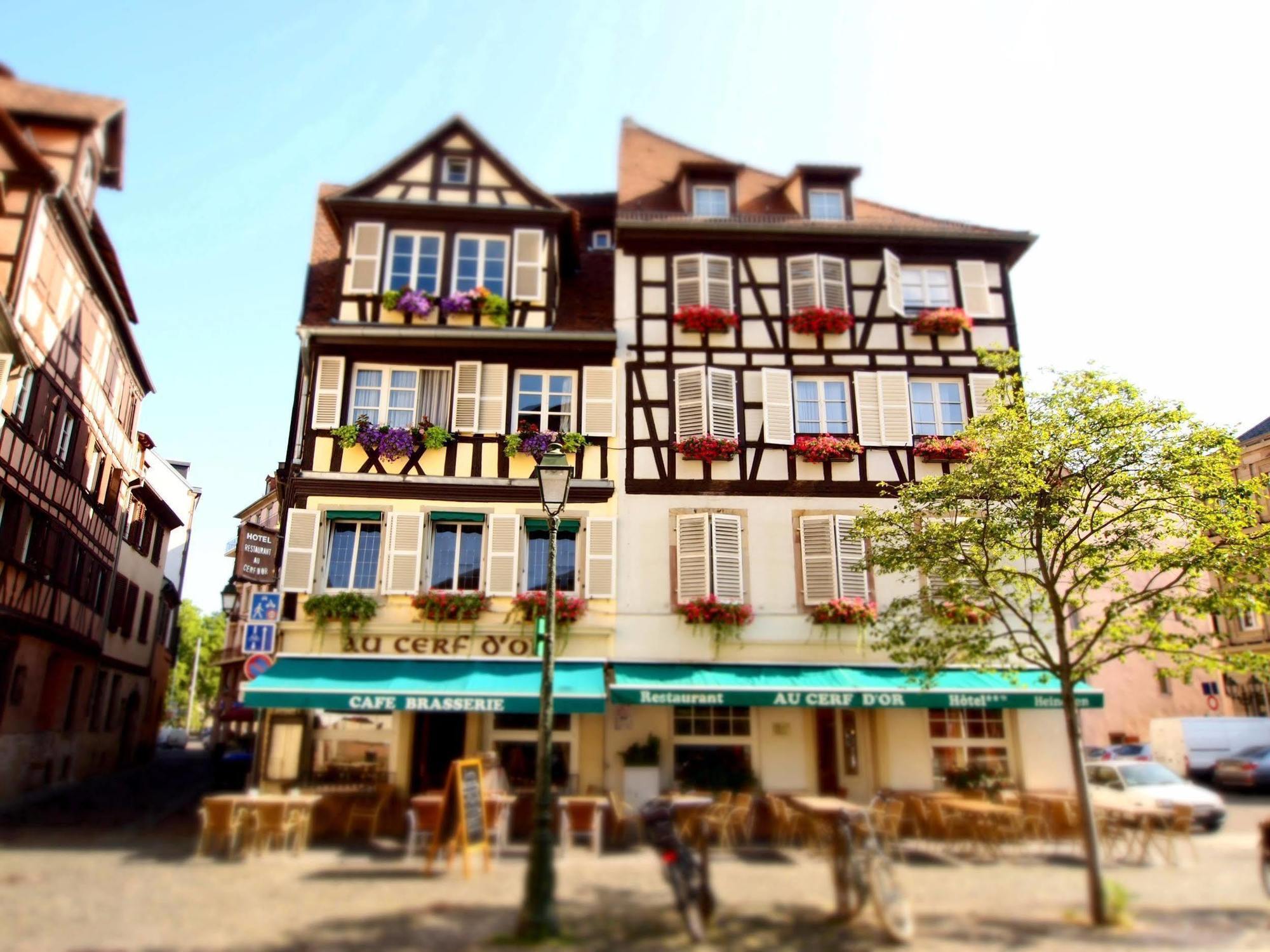Logis Hotel Restaurant Au Cerf D'Or Strasbourg Eksteriør bilde